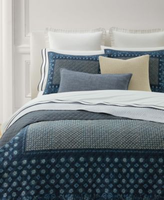 Хлопковое стеганое одеяло Lauren Ralph Lauren Beckett, расшитое бриллиантами, полноразмерное/Королевское