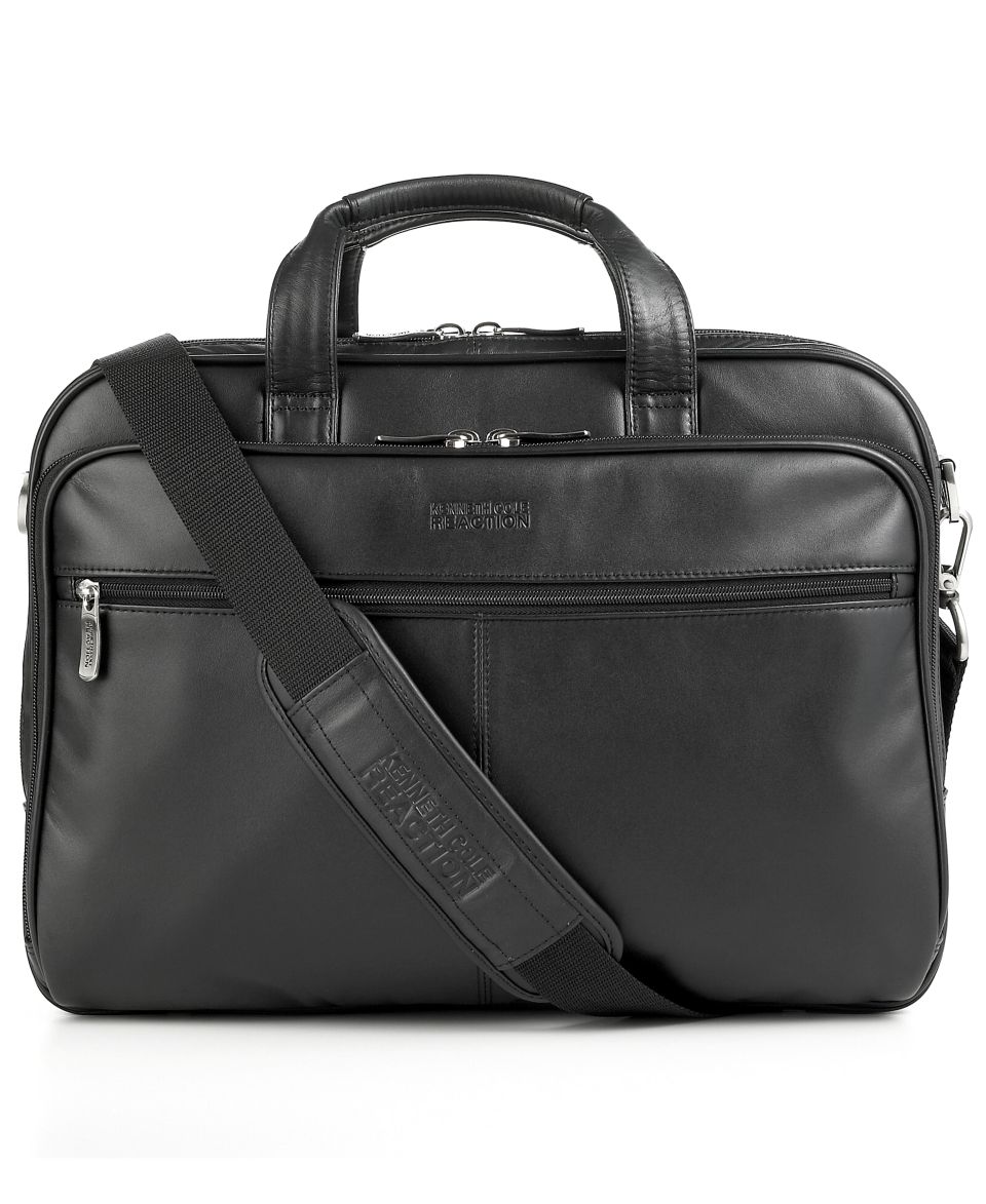 Kenneth Cole Reaction Business Case, Manhattan Leather Double Gusset 