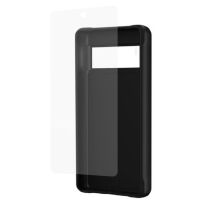 Защитный пакет Case-Mate с жестким корпусом и защитным стеклом для экрана Google Pixel 7a black