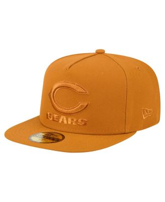 Мужская коричневая шляпа New Era Chicago Bears Color Pack A-Frame 59, приталенная по фигуре.