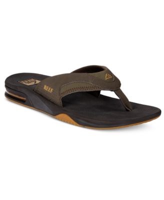 reef men's fanning thong sandals with bottle opener