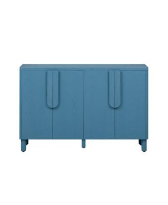 4-дверный шкаф для хранения вещей с уникальными дугообразными ручками и регулируемыми полками