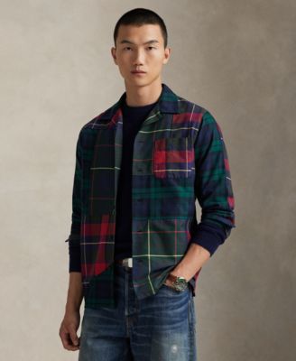 Лоскутное Оксфорд лагерь рубашка поло Ральф Лорен мужские 