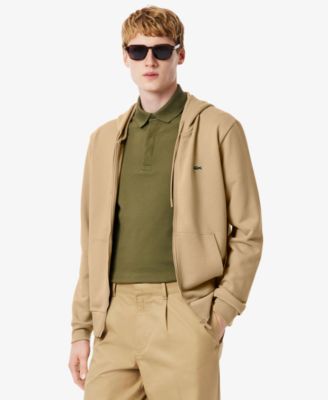 Мужская флисовая толстовка Lacoste с капюшоном на молнии