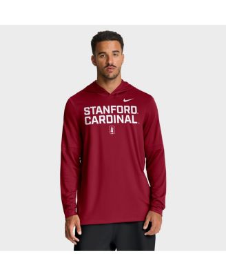 Мужская футболка Nike Cardinal Stanford Cardinal 2025 Sideline Dri-FIT с капюшоном и длинными рукавами, красная