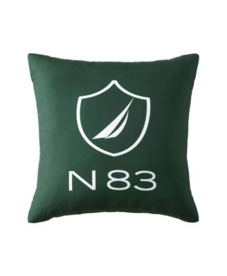 Квадратная декоративная подушка с принтом лодки Nautica N83, 18