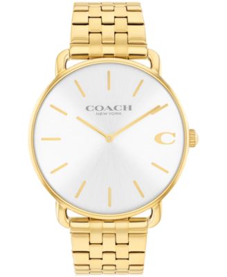 Мужские часы-браслет COACH Elliot Gold Tone из нержавеющей стали, 43 мм