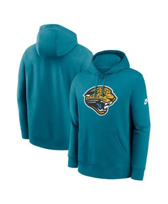 Флисовый пуловер с капюшоном Nike Men's Teal Jacksonville Jaguars Club