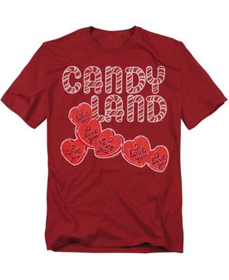 Мужская футболка Hasbro+ Candy Land Candy Hearts с надписью 