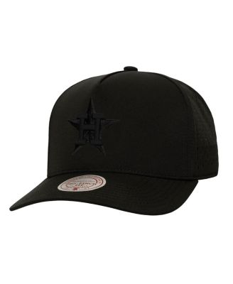 Мужская черная шляпа-бейсболка Mitchell & Ness Houston Astros Perfect Icon Pro Pinch Snapback черного цвета