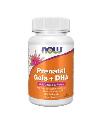 Пренатальные гели NOW Foods + DHA, 90 г без цвета