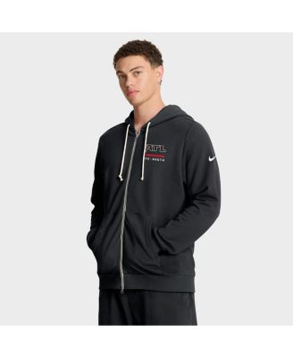 Мужская черная толстовка Nike Atlanta Falcons Sideline Standard Issue Utility Player Dri-FIT с капюшоном на молнии