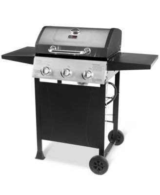 Газовый пропановый гриль Grill Boss 27 000 БТЕ на 3 конфорки с колесиками, крышкой и боковыми полками