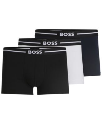 Мужские плавки с ярким логотипом Hugo Boss из 3-х комплектов нижнего белья
