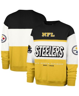 Мужская черно-золотая толстовка Pittsburgh Steelers Breeze Maximalist от бренда '47