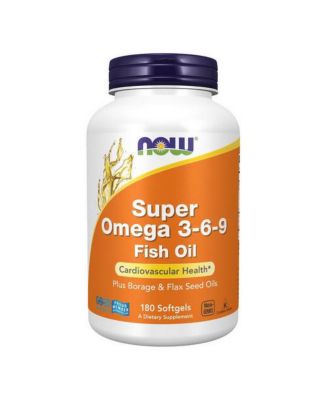 NOW Foods Super Omega 3-6-9, 1200 мг, 180 г без цвета