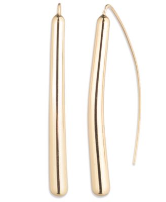 Серебристые скульптурные серьги-нитки Lauren Ralph Lauren (также в золотистом цвете) золото