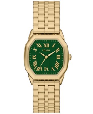 Женские золотые часы Fossil Harlow с тремя стрелками из нержавеющей стали, 32 мм