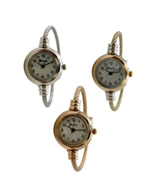 Olivia Pratt Pack #2, Комплект из 3 предметов, модный аналоговый браслет-манжета, проволочный браслет, женские часы