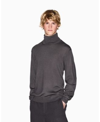 Мужской уютный свитер-водолазка из лабораторной шерсти A|X Armani Exchange с высоким воротом