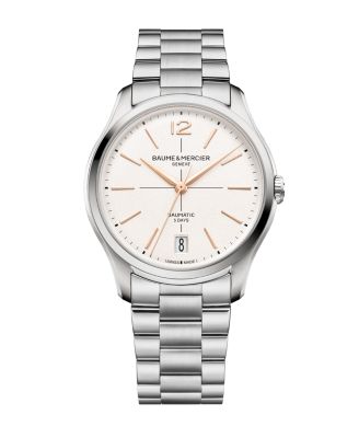 Мужские часы Baume & Mercier Clifton 10793 с автоматическим отображением даты, 39 мм