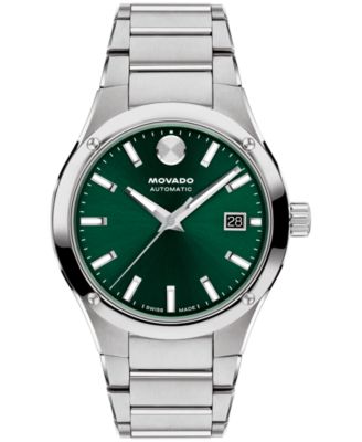 Мужские швейцарские часы Movado Museum Imperiale с автоподзаводом из нержавеющей стали, серебро 40 мм