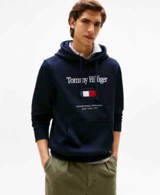 Мужская толстовка с вышитым флагом Tommy Hilfiger