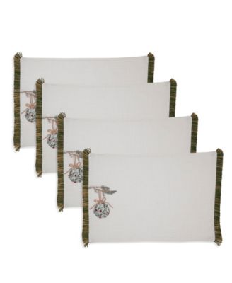 Салфетка для сервировки стола Saro Lifestyle Ornament, набор из 4 предметов