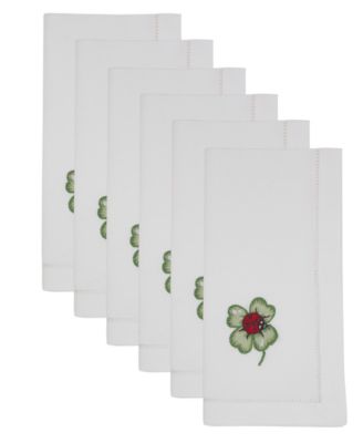 Салфетка для вышивания божьей коровки Saro Lifestyle с вышивкой, набор из 6 салфеток