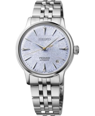 Женские часы Seiko Presage Cocktail Time среднего размера с автоматическим браслетом из нержавеющей стали, 34 мм