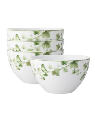 Набор из 4 чашек для хлопьев Noritake Ivy Whisper, 6 дюймов, 29 унций.