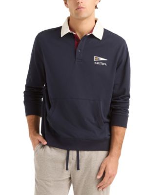 Мужская толстовка-поло Nautica с карманом-кенгуру обычного кроя от Nautica