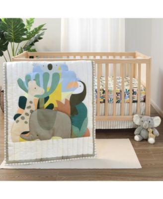 Комплект постельного белья в детскую кроватку из арахисовой скорлупы для маленьких мальчиков и девочек, пазл 