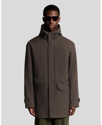 Мужская куртка-парка в стиле милитари с капюшоном и длинными рукавами от Lyle & Scott