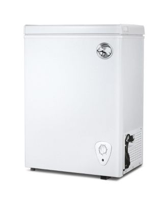 Коммерческая морозильная камера Cool Compact объемом 1,8 кубических фута, текстурированная поверхность, Глубокая морозильная камера для хранения замороженных продуктов, белого цвета