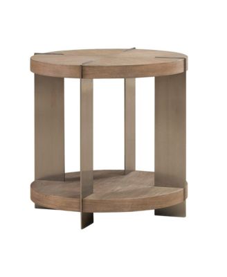 Круглый столик для гостиной Liberty Furniture Harlow - песчаник и сатинированный никель