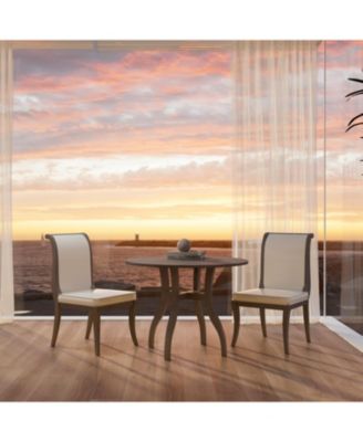 Круглый обеденный гарнитур Streamdale Furniture из серого дуба- 39,4
