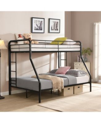Двухъярусная кровать Streamdale furniture twin over из цельнометаллического материала с местом для хранения, пружинный блок не требуется, проста в сборке, долговечна и компактна.