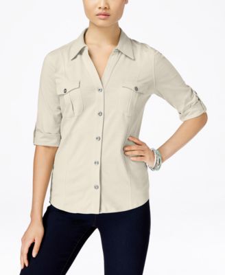 macy's style & co blouses