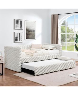 Двуспальная кушетка Streamdale Furniture, Раскладной диван-кровать, клетчатый вельвет