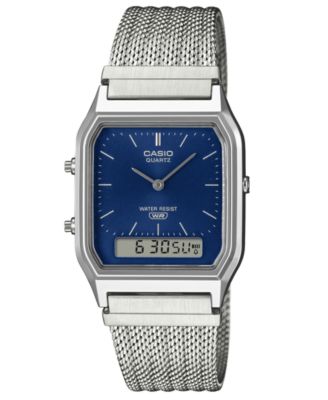 Японские кварцевые серебристые часы Casio Унисекс 29,8 мм