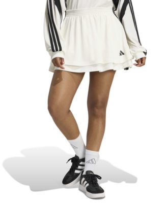 женская облегающая юбка adidas House of Tiro белого цвета