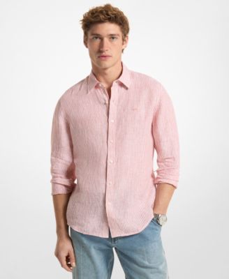 Мужская рубашка в полоску с длинным рукавом Michael Kors