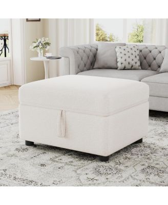 Streamdale Furniture 26.6" Пуфик для хранения вещей Пуфик с подставкой для ног для гостиной, спальни