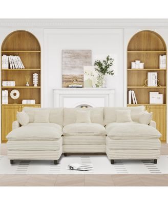 Набор диванов Streamdale Furniture из семи частей с консолью, журнальным столиком и 6 подушками
