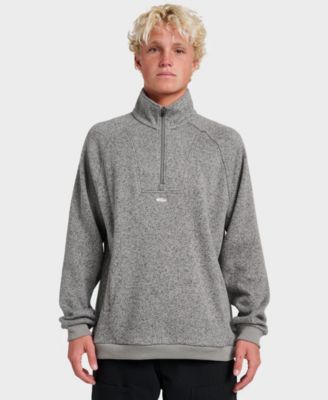 Мужская имитационная толстовка Quiksilver Keller на молнии серого цвета