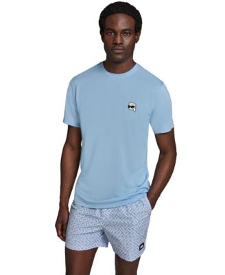 Мужская рашгард с коротким рукавом Karl Doll Head от KARL LAGERFELD PARIS в ПАРИЖЕ