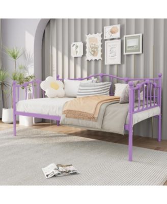 Кушетка gaomon Twin Size, каркас дивана-кровати с декором в форме сердца и стальной планкой, Компактная, без пружинного блока, для квартиры