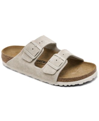 Женские замшевые босоножки Arizona от Birkenstock от Finish Line коричнево-бежевого цвета