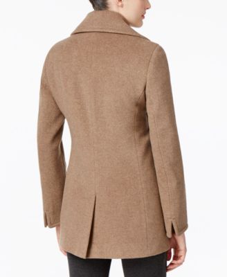 calvin klein tan peacoat